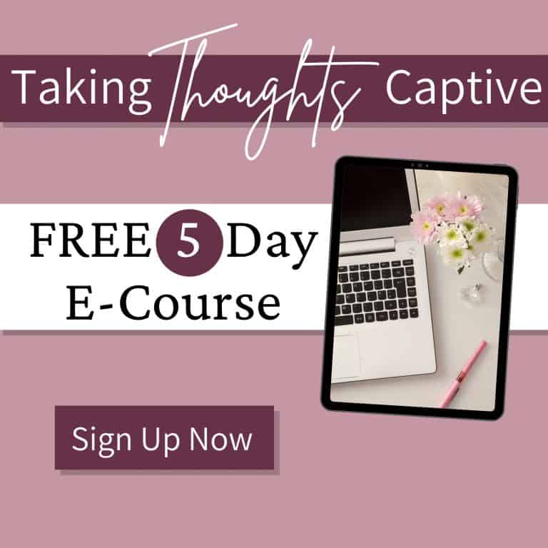 Take Every Thought Captive Bible Study Christian Counseling