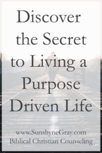 purpose driven life