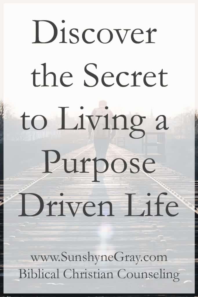 purpose driven life