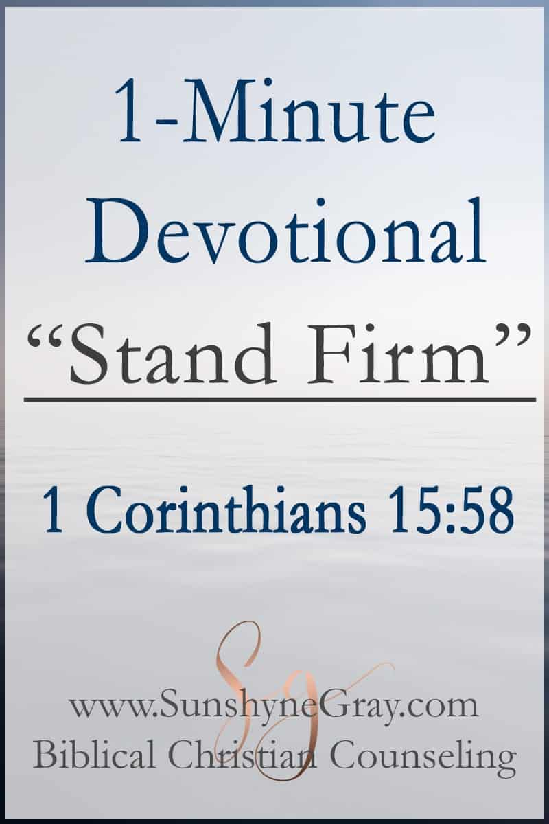 Scripture Devotional 1 Corinthians 1558 Christian