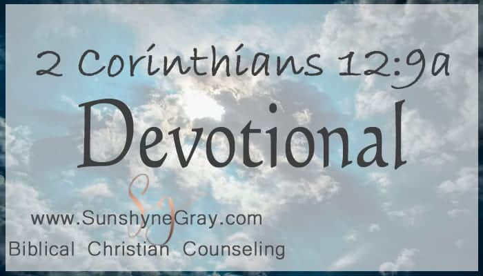 devotion 2 corinthians 12:9