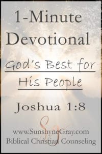 joshua 1:8 scripture devotional
