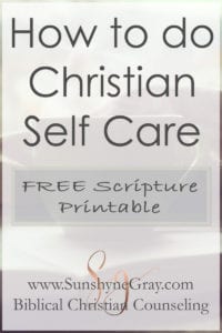 Christian Self Care