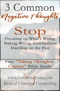how to stop negative thoughts