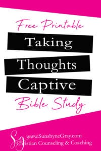 thoughts captive bible study