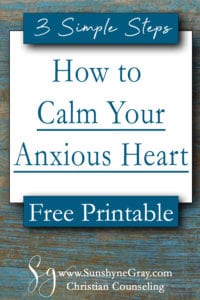 how to stop feeling anxious 3 steps