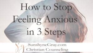 stop feeling anxious how to