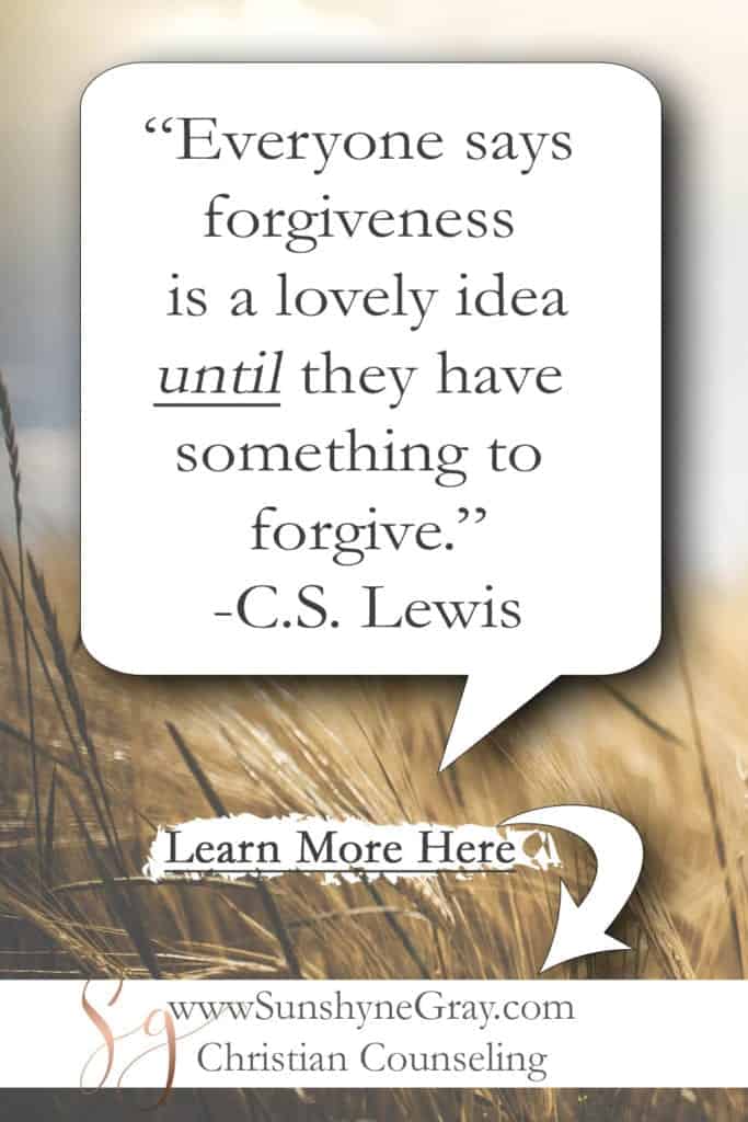 Forgiveness And Reconciliation Quote - Christian Counseling