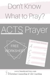 acts prayer method