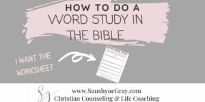 bible word study method