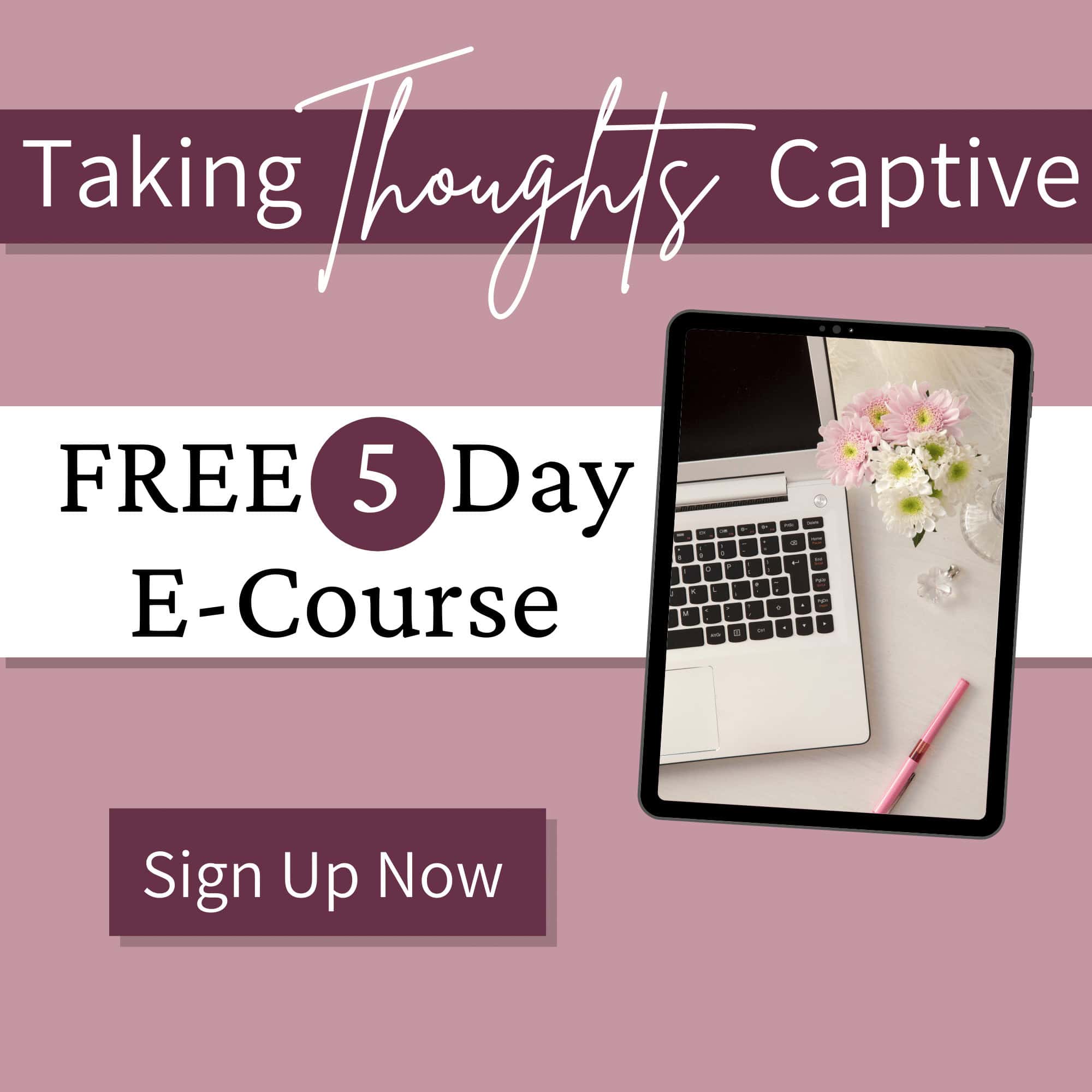 FREE E-COURSE: Taking Thoughts Captive