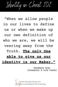 Identity in Christ quote