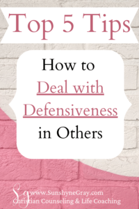title how to deal with defensiveness
