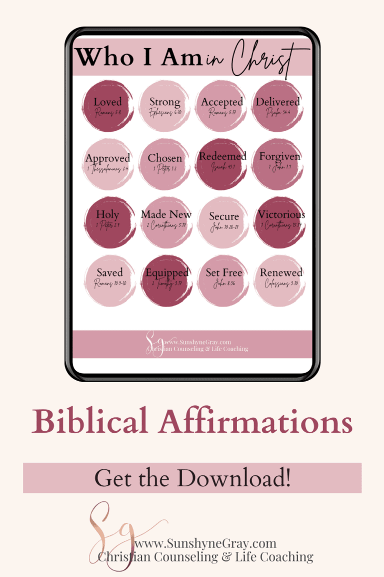 Who I am in Christ affirmations PDF - Christian Counseling