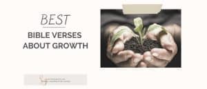 seedling in hands; bible verses about growth