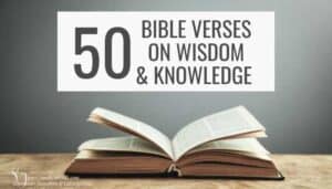 50 bible verses on wisdom and knowledge open book picture