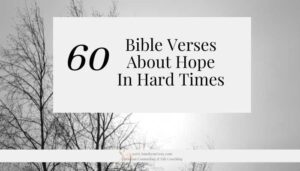 bible verses about hope in hard times; tree and sky background