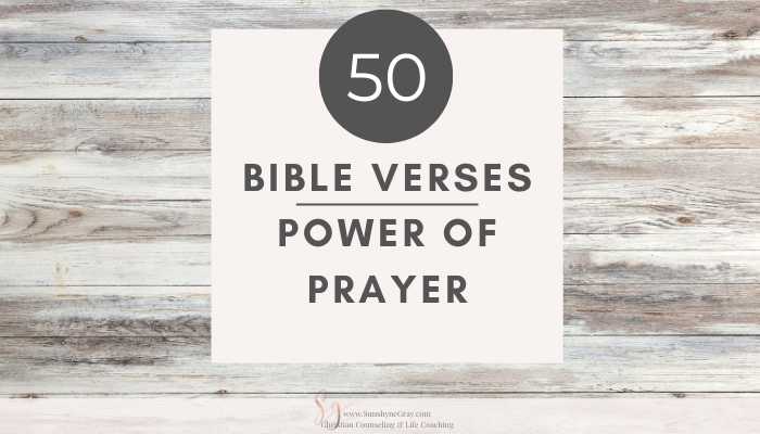 title: 50 bible verses about power of prayer wood backdrop