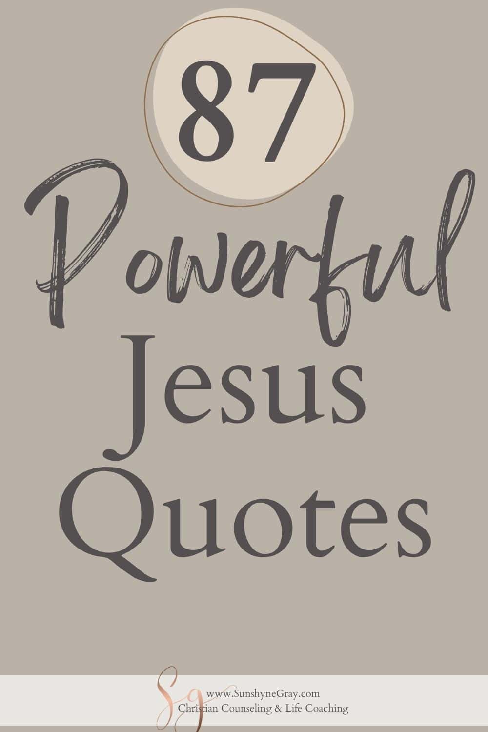 Jesus Quotes from the Bible - Christian Counseling